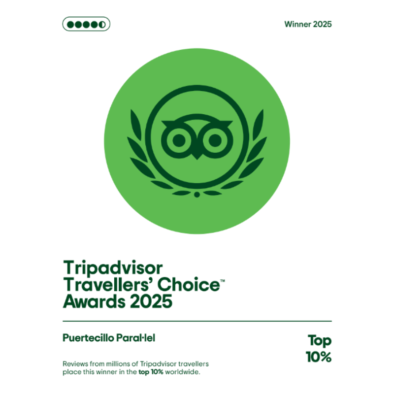 TRIPADVISOR CHOICE AWARD 2025 PUERTECILLO PARALEL